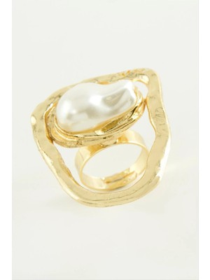 Hsc Bilişim Oval Inci Metal Yüzük