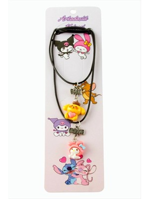 Hsc Bilişim Çzgflm Karakteri Arkadaşlık Kolyeleri (Çift Kolye)