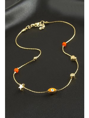 Hsc Bilişim Nazar Mineli Zincir Şans Kolye