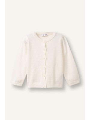 DeFacto 23 Nisan Çocuk Bayramı Bisiklet Yaka Pamuklu Hırka Kız Bebek H0972A526SP