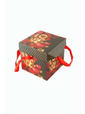 Hsc Bilişim Love Yazılı Kare Hediyelik Kutu 10 cm