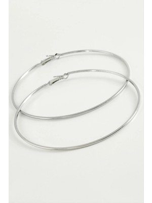 Hsc Bilişim Ezme Metal Halka Küpe 8-9-10 cm