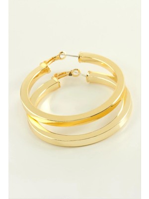 Hsc Bilişim Ezme Halka Küpe 4,5 cm