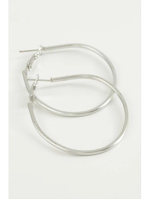 Hsc Bilişim Oval Halka Küpe 5 cm