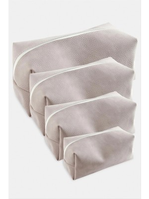 Hsc Bilişim 4 Adet El Tutmalı Makyaj Çantası - Kzm -