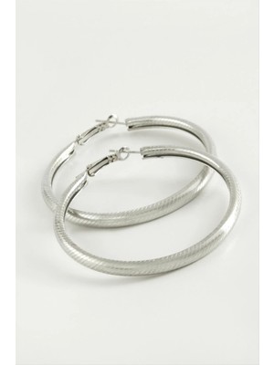 Hsc Bilişim Noktalı Boru Halka Küpe 4,5 cm