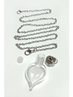 Hsc Bilişim Metal Kapaklı Boş Fanus Canlı Kolye