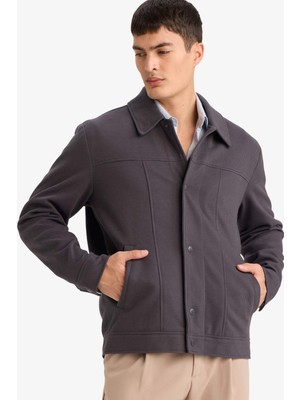 DeFacto Regular Fıt Polo Yaka Çıtçıtlı MONT F8504AX26SP