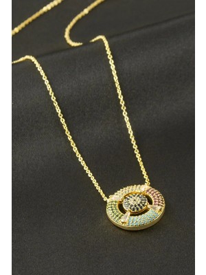 Hsc Bilişim Dümen Zirkon Taşlı Kolye