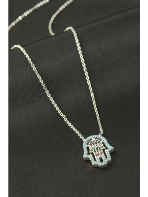 Hsc Bilişim Ftm Ana Eli Zirkon Taşlı Kolye