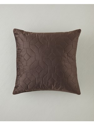 English Home Geometric Kırlent 45X45 cm Kahverengi