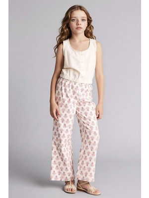 DeFacto Wide Leg Pamuklu Pantolon Kız Çocuk G0609A826SM