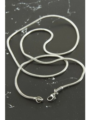 Hsc Bilişim Silindir Zincir Çelik Kolye 55 cm