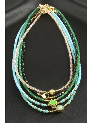 Hsc Bilişim Karışık Kristal Kolye 1 Adet