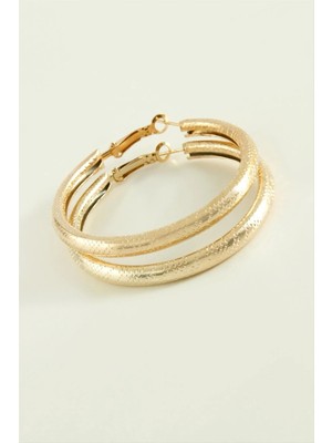 Hsc Bilişim Noktalı Boru Halka Küpe 4,5 cm