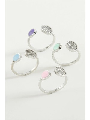 Hsc Bilişim Yuvarlak Taşlı Mineli Eklem Yüzük