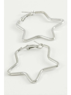 Hsc Bilişim Yıldız Halka Küpe 6 cm