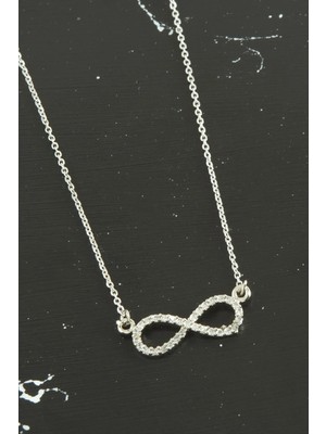 Hsc Bilişim Sonsuzluk Zirkon Taşlı Kolye