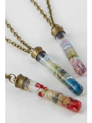 Hsc Bilişim Sulu Çiçek Fanus Canlı Kolye