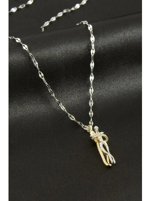 Hsc Bilişim Aşkla Bağlı Çift Çelik Kolye