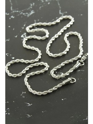 Hsc Bilişim Burgulu Zincir Çelik Kolye 55 cm