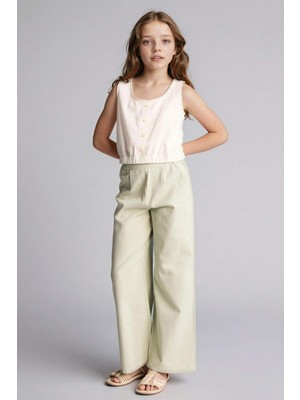 DeFacto %100 Pamuk Wide Leg Pantolon Kız Çocuk G0608A826SM