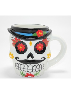 DS LLC Ieg™ Meksikalı Kurukafa Karakterli Kabartmalı Kupa Bardak  DCLLS-RSTK345