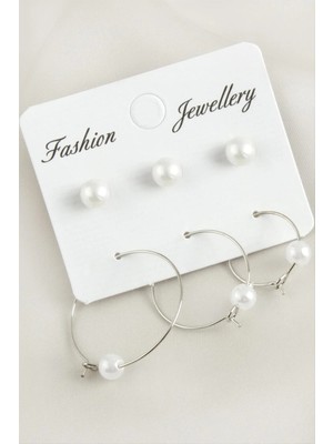 Hsc Bilişim 6 Adet Inci Halka Küpe 2,5 cm