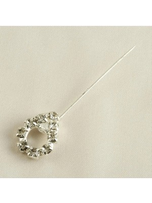 Hsc Bilişim Oval Taşlı Eşarp Iğnesi