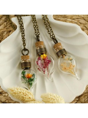 Hsc Bilişim Mantar Tıpalı Fanus Canlı Kolye