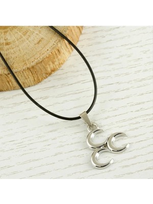 Hsc Bilişim 3 Hilal Metal Vinlex Deri Kolye