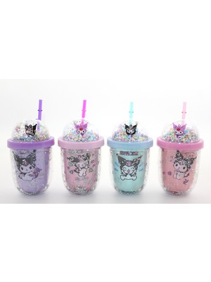 Store Mania Kuromi Figürlü Pipetli Kapaklı Kupa Bardak  STRMIA-RSTTT34