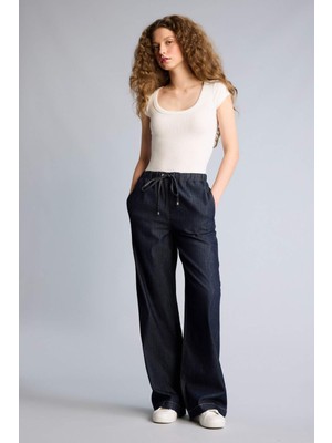 DeFacto Wide Leg Uzun Jean Pantolon H1639AX26SM
