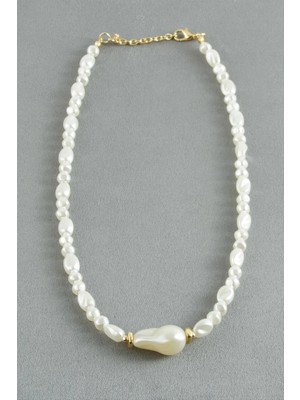 Hsc Bilişim Oval Taşlı Inci Kolye