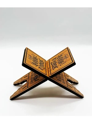 Bemenda Mini Rahle Kitap O Clock El İşçiliği ile Tasarlanmış Estetik Dekoratif Obje