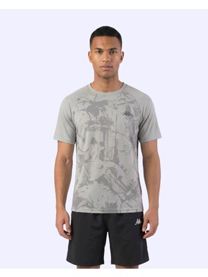Kappa Elmo Tee Erkek Gri Regular Tişört