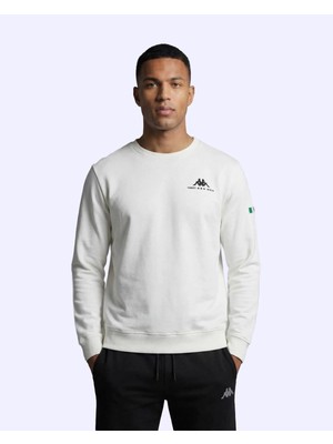 Kappa Talie Crewneck Erkek Beyaz Sweatshirt