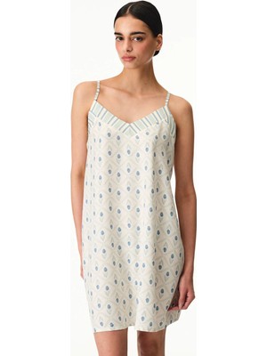 Penti Bej Serenity Floral Gecelik