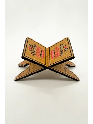 Bemenda Mini Rahle Şık ve Zarif Okuma Kitaplığı El İşçiliği ile Tasarlanmış