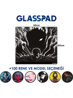 Cam Mouse Pad - Berserk: Guts (3) - Premium Temperli Cam - 45X40 cm [medium]