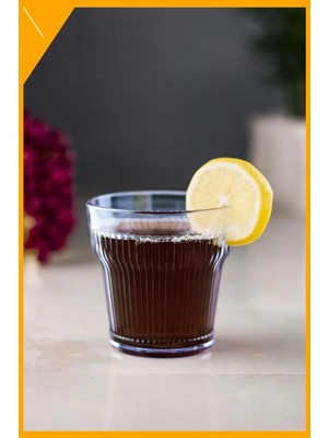 LTG Nova Barok Lacivert Zarif Kırılmaz Akrilik Bardak 300 ml