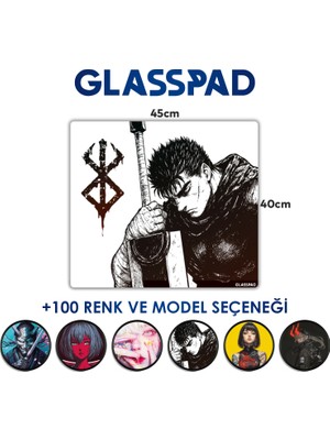 Cam Mouse Pad - Berserk: Guts (2) - Premium Temperli Cam - 45X40 cm [medium]