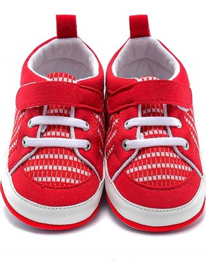 First Step Cırt Cıtlı Flexi Ilkadım Çocuk Ayakkabısı Kırmızı Erkek Çocuk 21 Numara Yumuşak Taban