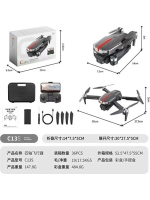 Marsilyan C13S Katlanabilir Drone - Wifi Kameralı Şarjlı Drone ve Kumanda Seti