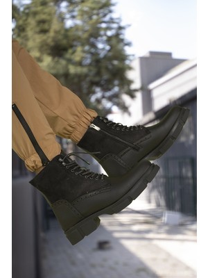 Riccon Siyah Süet Erkek Bot 0012730