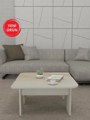 Dekorister Sevilla Orta Sehpa Kumtaşı - Traverten