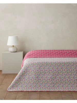 English Home Mira Blush  Çift Kişilik Çok Amaçlı Örtü 200x220 cm Fuşya