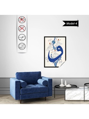 Akıllı Kağıt Statik Tutunma Özellikli Tablo  - Poster Dini (Model- 4)