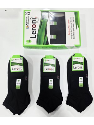 Leroni Erkek Bambu Patik Çorap 12 Li Kutu