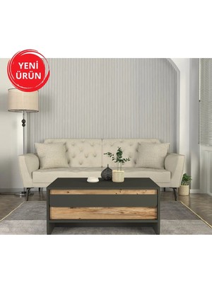 Dekorister Maggie Orta Sehpa Antrasit - Atlantikçam